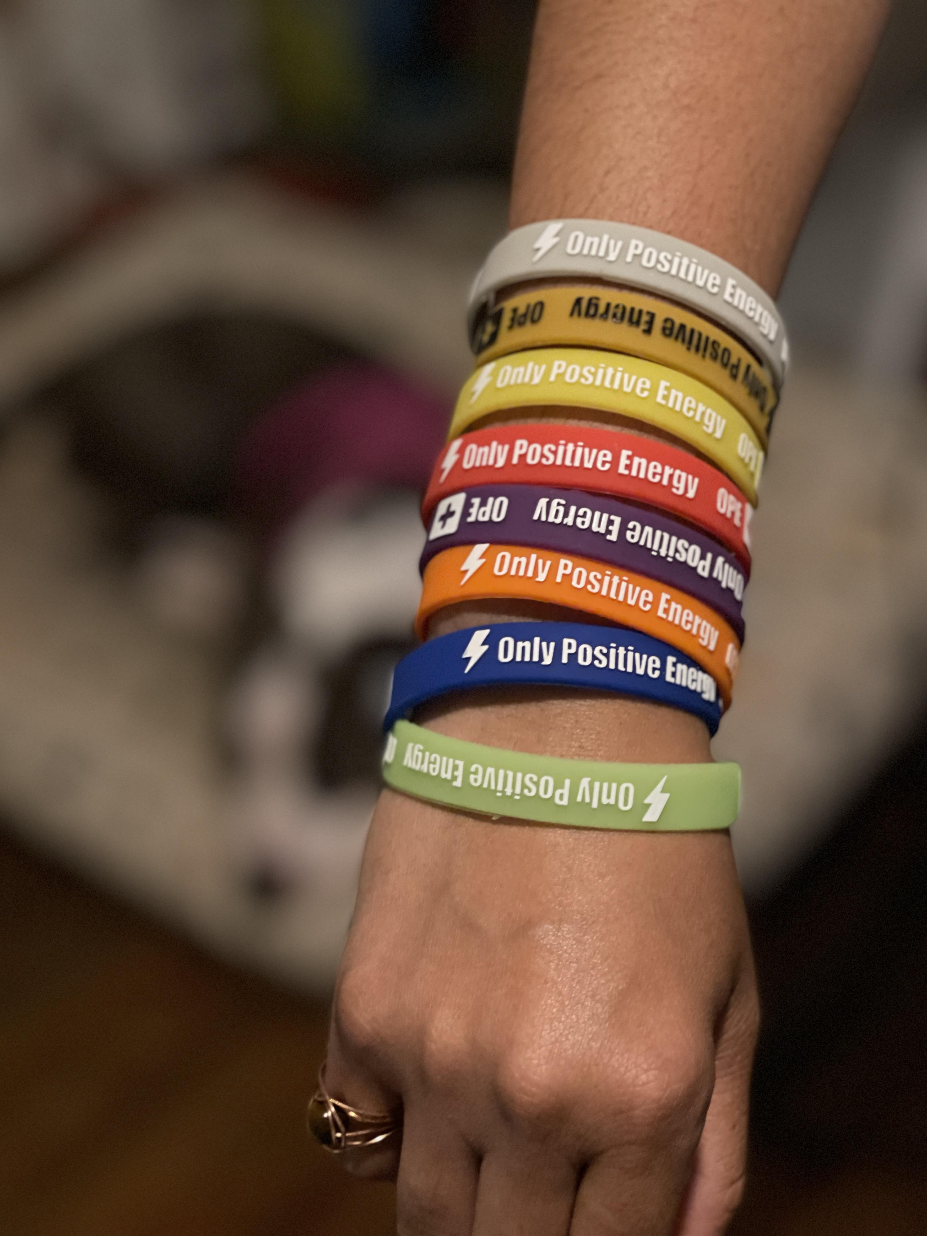 Simone with armful of OPE